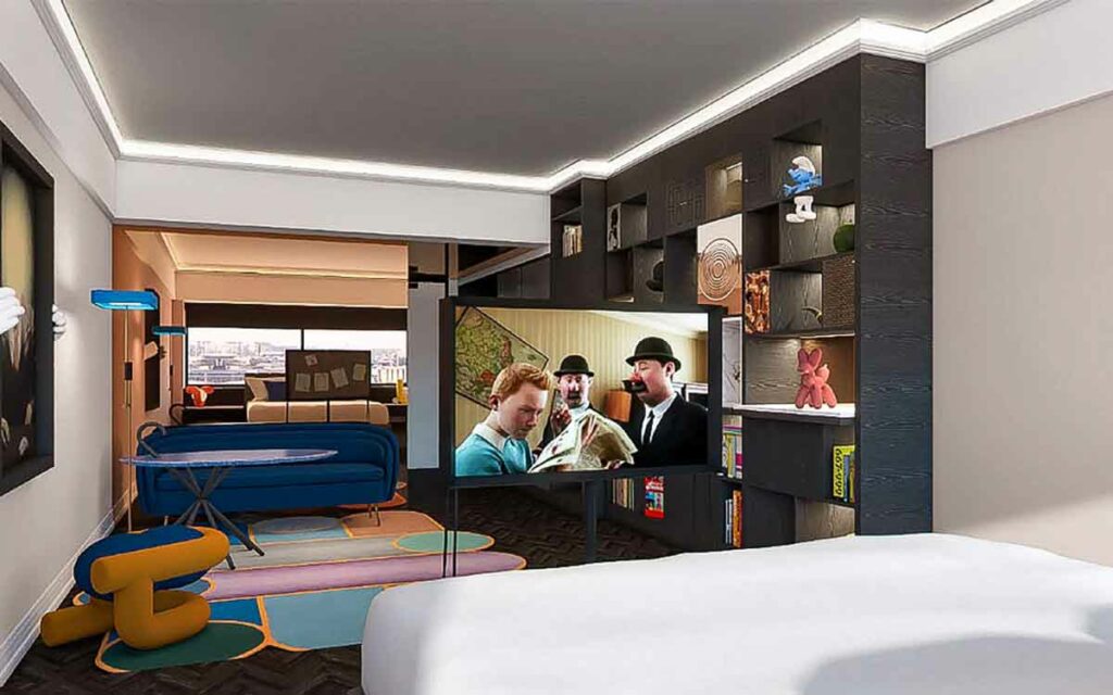 Sky Room Zimmer im Cardo Hotel Brüssel