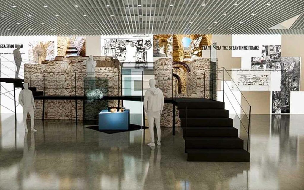Photorealistic Portrayal of the Thessaloniki Metro findings Museum
