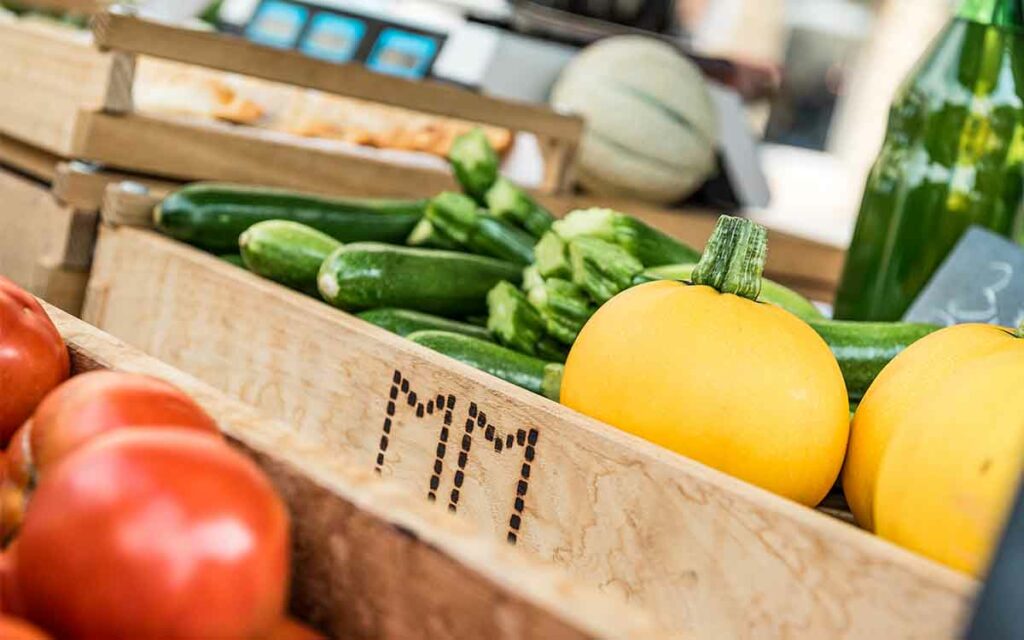 Meraner Markt - frische Erzeugnisse