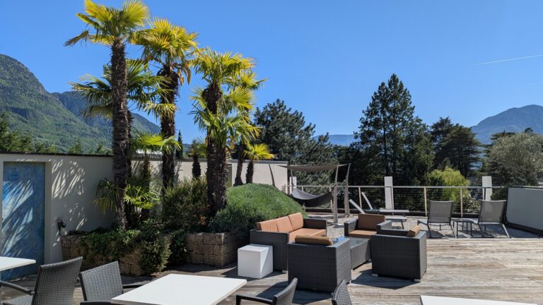 Dachterrasse vom Hotel Mignon Meran Park & Spa